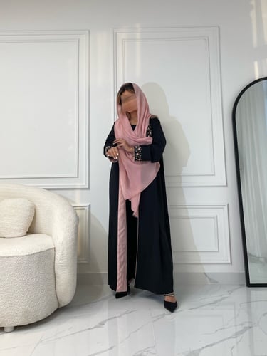 القماش كريب مع تطريز