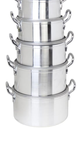 طقم قدور ألمنيوم فاخر للطهي – 7 قطع بأحجام متعددة