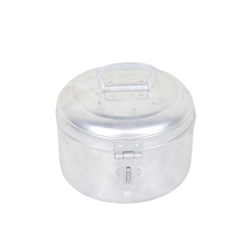 قدر معدني بغطاء محكم وقفل آمن