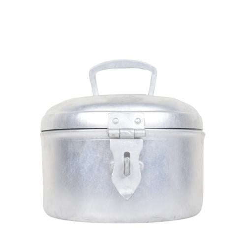 قدر معدني بغطاء محكم وقفل آمن