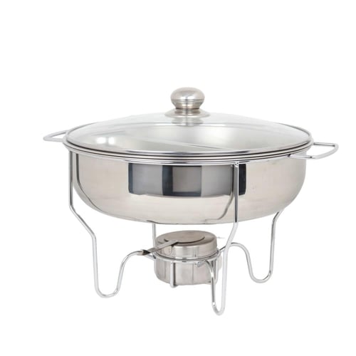 صواني بوفيه استيل مقسم 6 لتر