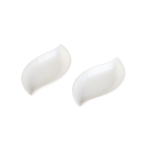 طقم قوالب سيراميك 2حبات لون أبيض