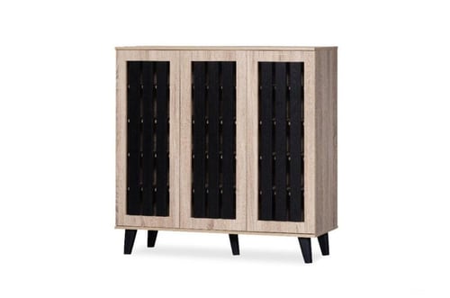 دولاب أحذية خشبي – 3 أبواب | متوفر بعدة ألوان