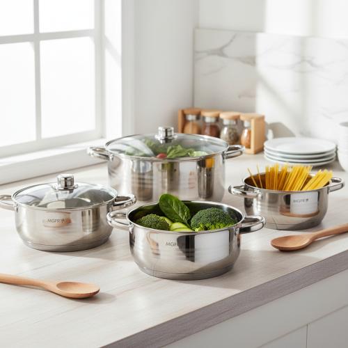 طقم قدور ستانلس ستيل 18/10 جودة عالية