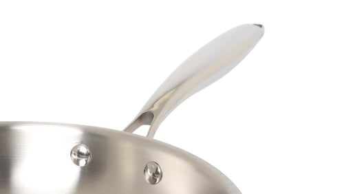 مقلاة ستانلس ستيل عالية الجودة بتصميم عصري ومقبض م...