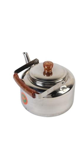 إبريق شاي ستانلس ستيل بمقبض خشبي – سعة ‎3 لتر