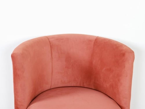 طقم كنب 11 شخص بتصميم عصري قماش مخمل لون برتقالي