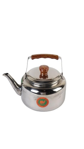 إبريق شاي ستانلس ستيل بمقبض خشبي – سعة ‎2 لتر