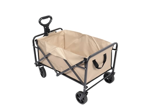 عربة تسوق بعجلات كبيرةقابلة للطي