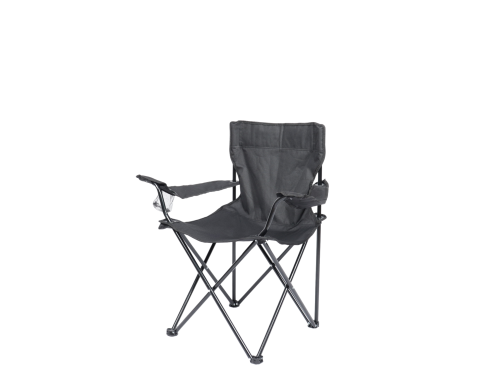 كرسي رحلات قابل للطي اسود