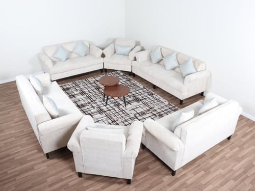 طقم كنب متعدد الخيارات من 6 الي 12 شخص