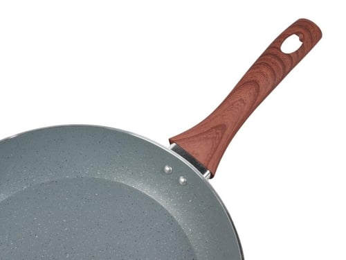 مقلاة جرانيت 28 سم رمادي