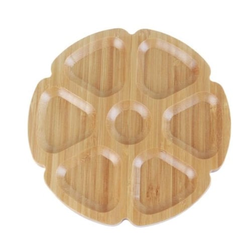 صحن تقديم خشبي -25سم