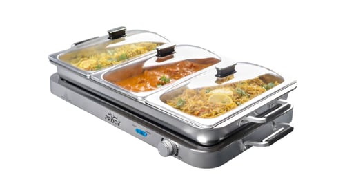 سخان بوفيه كهربائي مع حوض ماء