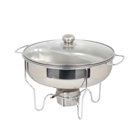 صواني بوفيه استيل مقسم 6 لتر