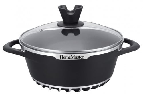 قدر ديكاسد من هوم ماستر لون اسود مقاس 32سم