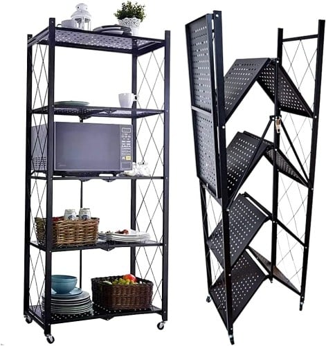 أرفف تخزين 5 طوابق قابلة للطي