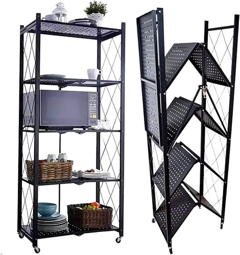 أرفف تخزين 5 طوابق قابلة للطي