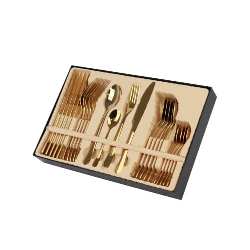 طقم أدوات مائدة من الفولاذ المقاوم للصدأ عالي الجو...