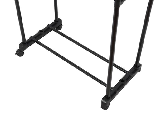 شماعة ملابس بلاستيك بلون أسود وأبيض