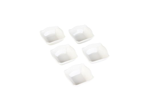 طقم قوالب سيراميك 6 حبات لون أبيض