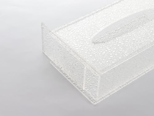 علبة مناديل من الاكريلك لتنظيم المساحة