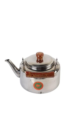 إبريق شاي ستانلس ستيل بمقبض خشبي – سعة ‎3 لتر