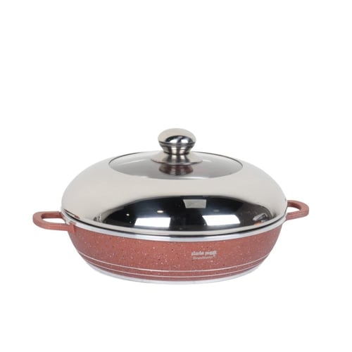 قدر طبخ عالي الجودة بغطاء ستانلس استيل 28سم