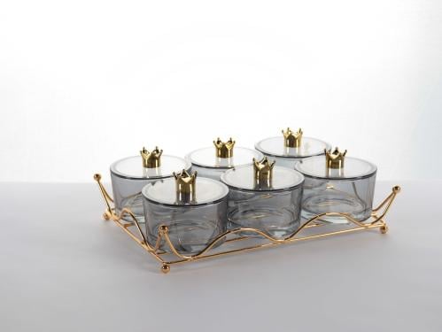 طقم علب زجاجية