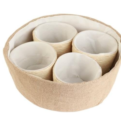 سلة خوص أنيقة ومتعددة الاستخدامات