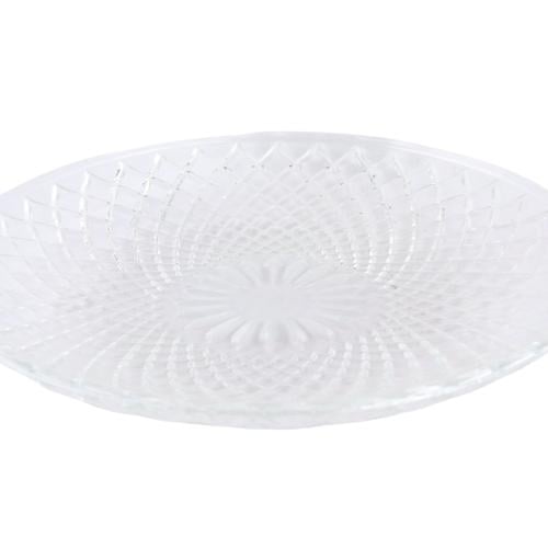 صحن زجاج شفاف للحلا والسلطات-25