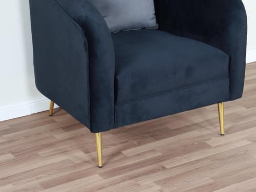 طقم كنب 8 أشخاص مخمل بأرجل ستانلس ستيل مذهبة