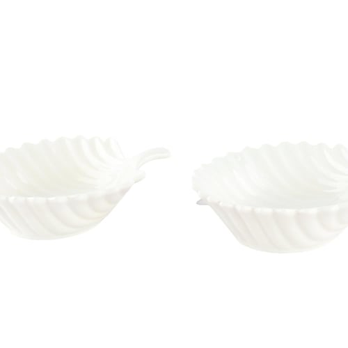 طقم قوالب سيراميك 2حبات لون أبيض