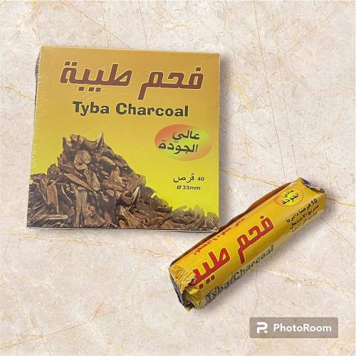 فحم طيبة 40 قرص 33 مم