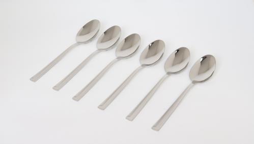 طقم ملاعق ستانلس ستيل عدد 6 قطع بتصميم عصري