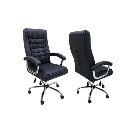 كرسي جلد دوار