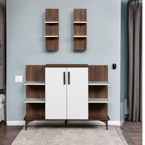 دولاب بوفية وركن قهوه مودرن خشب