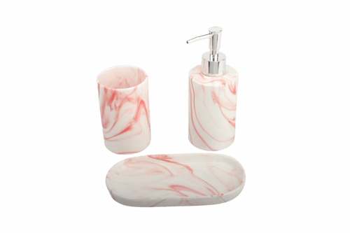 طقم حمام سراميك رخامي3 قطع