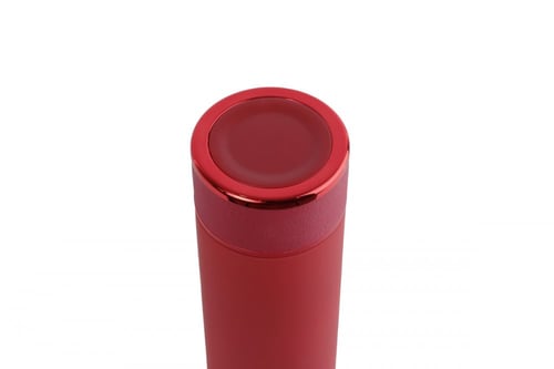 مطارة ستانلس ستيل حافظة للحرارة بغطاء أحمر جميل و...