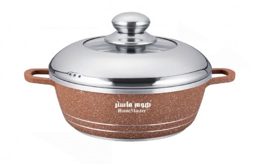 قدر سراميك هوم ماستر لون بني مقاس 30 سم