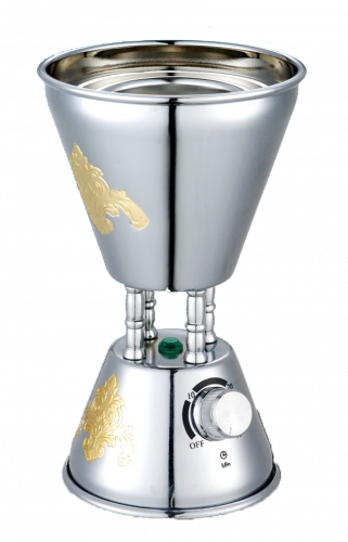 مبخرة استيل كهربائية هوم ماستر - كروم مُذهب HM-554