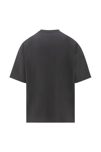 تيشيرت أوفرسايز بجيب وخياطة غير متماثلة للجنسين -...