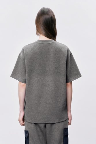 تيشرت رمادي للجنسين