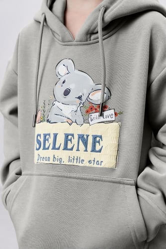 هودي رمادي للأطفال