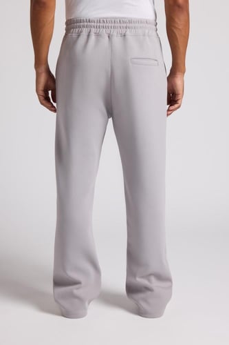 بنطلون جيرسيه مرن أوفرسايز للجنسين - رمادي