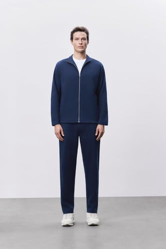 جاكت بيكيه رجالي أزرق