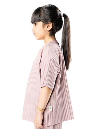 تيشرت واسع للبنات وردي