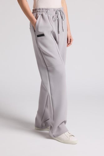 بنطلون كاجوال أوفرسايز للجنسين - رمادي