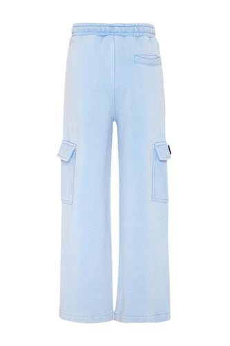 بنطلون Acid Wash Jogger للاطفال أزرق فاتح