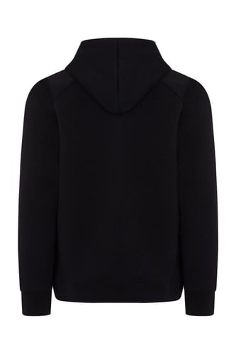 هودي أوفرسايز برباط للأطفال للجنسين - أسود